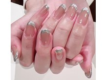 ネイルサロン リスタ(Rista)/ガラスフレンチ　グラデーション
