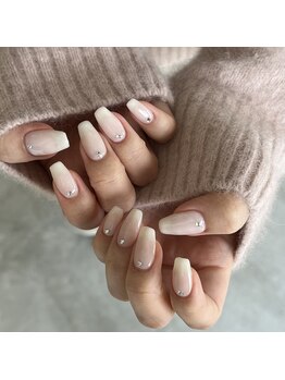 ロカネイルズ(roca nails)/white one color