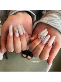ロングネイル×スカルプ
