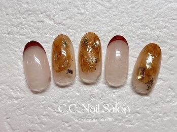 シーシーネイルサロン 池袋(C.C.Nail salon)/秋ネイル/ブラウン/ニュアンス