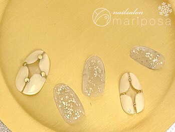 マリポッサ(mariposa)/冬ハンドネイル