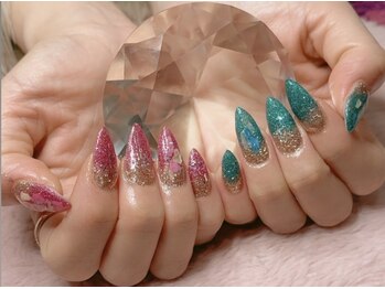 ラメでキラキラ