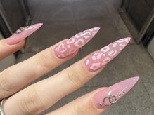 ジェミーネイル エビス(Jemiy nail ebisu)/ピンクレオパードメタル