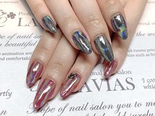 プロフェッショナル ネイルサロン ラヴィアス(LAVIAS)/【ジェル】ミラーネイル