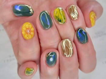 ネイルフロンティア 吉祥寺(NAIL FRONTIER)/ぷっくりお花8980円~