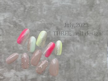 スリー(THREE)/July 2023/nail design