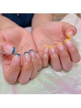 アイディールネイル(ideal nail)/カラフルフレンチ