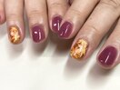 秋ネイル 紅葉