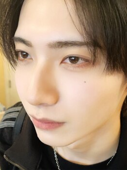 アイラッシュ ミーコ(Eyelash MEEK)の写真/西大宮★【ボタニカルヘナ　眉ティント】導入！★写真：メンズパリジェンヌとアイブロウ施術♪