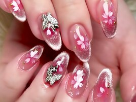 桜マグネットネイル