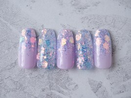 透明感爆誕☆パープルネイル