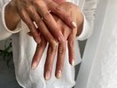 手書きフラワーネイル