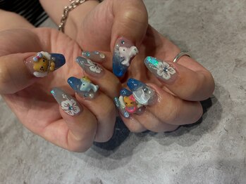 夏ネイル/パーツネイル