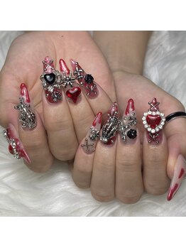 ハートネイル(Heart nail)/地雷ネイル
