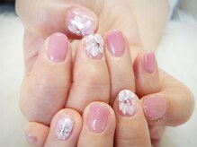 シェリー 溝の口(Shelly)/ピンク！お花ネイル！