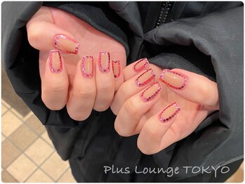 プルースラウンジ トウキョウ(Plus Lounge TOKYO)/ホログラムかこみネイル♪