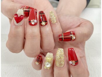 ディーネイル 四条烏丸(D-nail)/坂口/バレンタインネイル