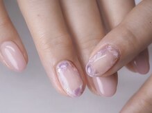 ネイルズ バイ ユイ 外苑前(Nails by Yui)/マーブルフラワーネイル