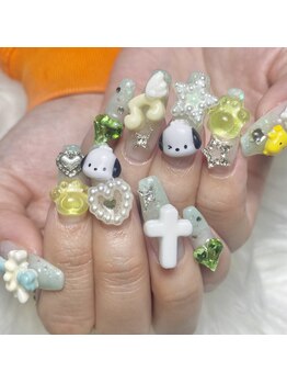 ハートネイル(Heart nail)/ゴテゴテネイル