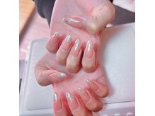 1ヶ月持ち。人気２。自爪持ち込みデザイン