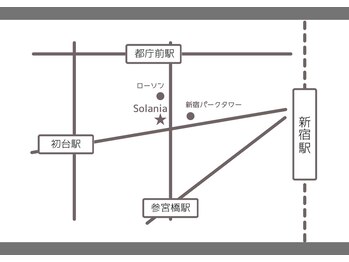 ソラニア 新宿(Solania)/アクセスマップです♪