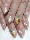 ひまわりネイル☆７８００円