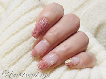 大人気ツイードネイル