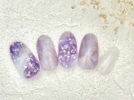 紫陽花ネイル銀座フィルイン