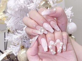 冬ネイル韓国ネイルハートネイル