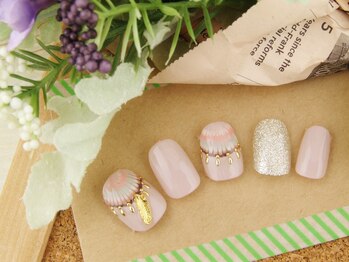 スプリング アイラッシュアンドネイル(SPRING eyelash&nail)/ボヘミアンフェザーネイル♪