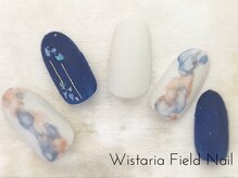 ウィスタリアフィールドネイル MONAD店(WISTARIA FIELD)/たらしこみアートネイル