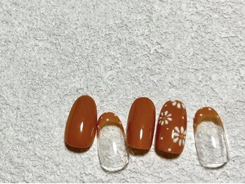 モグネイル(Mogunail)/5.6月定額B フラワーネイル