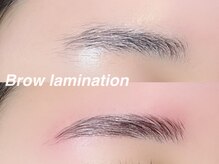 毛流れを整えて、より洗練された印象に♪ブロウラミネーション