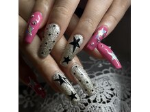 ラムネイル(la_m.nail)の雰囲気（定額アートと長さ出し10本）