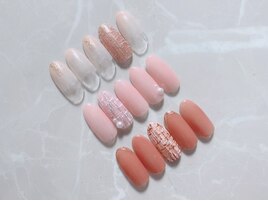 シンプルツイードネイル