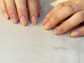 ネイル ドゥ 岡山駅前店(Nail Doux)/大人フラワー