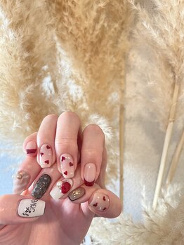 ネイリュー(naiLiu)/バレンタインネイル