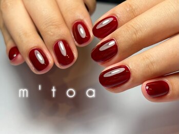 ムートア(m'toa)/ワンカラー/ボルドー/フィルイン