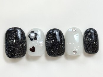 花フラッシュ黒¥6000