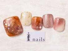 アイネイルズ 池袋店(I-nails)/ピンクブラウンホロニュアンス