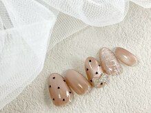 リベレ(LIBELLE)/ハ-ト柄ドット/リボン/ツイ-ド風