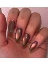 アトリエハルミナ バイ バラ 三島店(atelierharumina by valla)/マグネットネイル/ブラウン