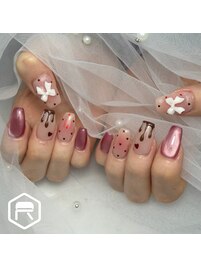 ホワイトデーネイル