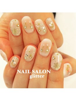 ネイルサロン グリッター(NAIL SALON glitter)/冬ネイル