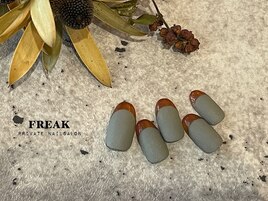 クリアフレンチ×マットカラー