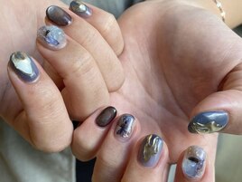 ちぐはぐニュアンスネイル