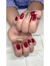 ボルドー/ラメ/パール