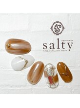 ネイルアンドアイラッシュサロン ソルティ 寺田町(salty)/ニュアンスネイル