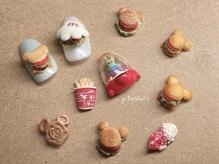 ワイスリーネイルズ(y3nails)の雰囲気（3Dパーツ）