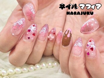 ネイルマフィア 原宿(NAIL MAFIA)/バレンタイン/チョコネイル/原宿